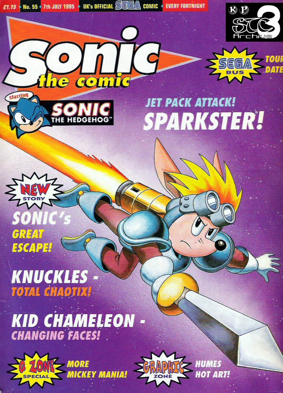 Sonic - The Comic Issue No. 055 Cover Page